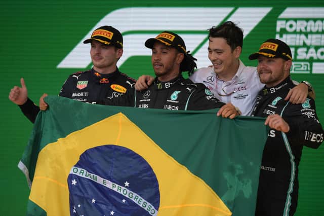 Hamilton took a triumphant win in Sao Paulo last weekend narrowing the gap between him and Verstappen