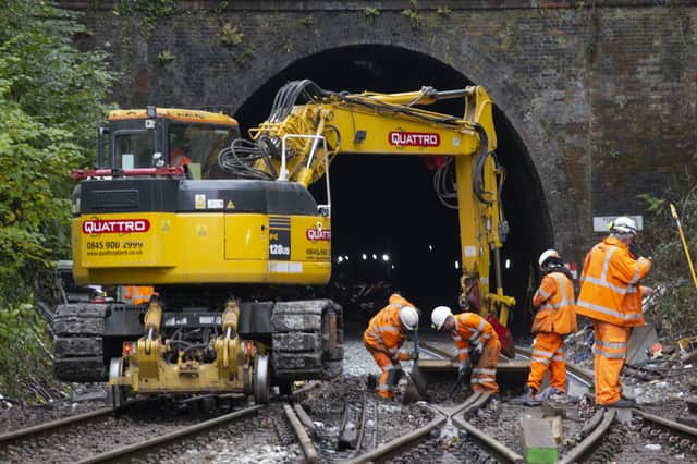 Network Rail had to install 900m of new track after the Salisbury train crash (image: PA)