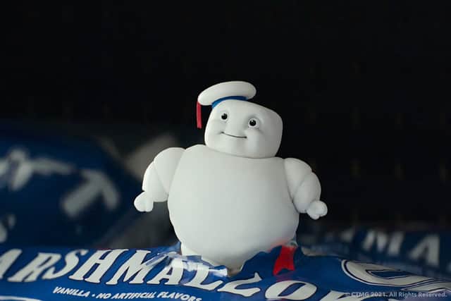 It wouldn’t be a Ghostbusters film without an appearance from a Marshmallow Man (Photo: Sony Pictures)