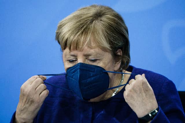 <p>Chancellor Angela Merkel and Germany’s leaders have proposed new restrictions to halt spike in Covid cases. (Pic: Getty)</p>