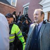 Actor Kevin Spacey leaves Nantucket District Court after being arraigned on sexual assault charges in January 2019 in Massachusetts (Photo: Scott Eisen/Getty Images)