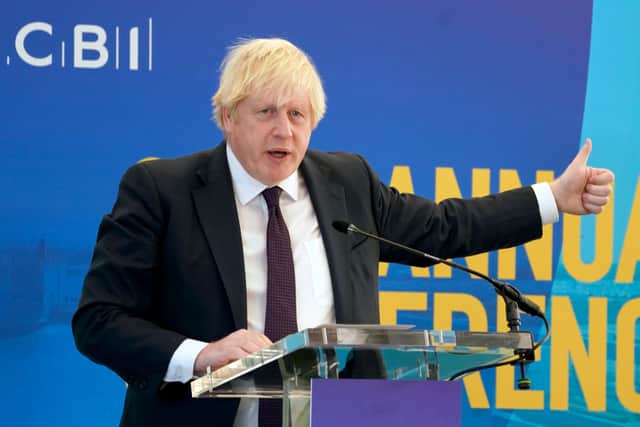 Boris Johnson’s CBI speech has been described as ‘shambolic’ (Photo: Owen Humphreys - WPA Pool/Getty Images)