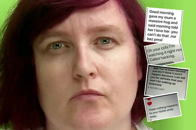 Natasha Dawn was jailed for three counts of stalking, during her campaign of terror she bombarded Tracey Patterson with vile messages.