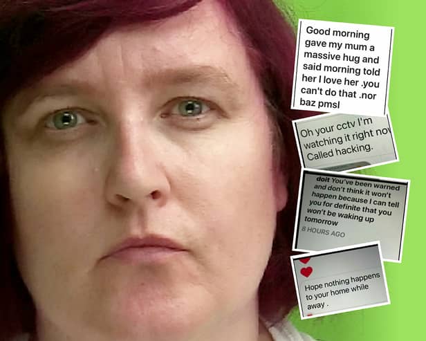 Natasha Dawn was jailed for three counts of stalking, during her campaign of terror she bombarded Tracey Patterson with vile messages.
