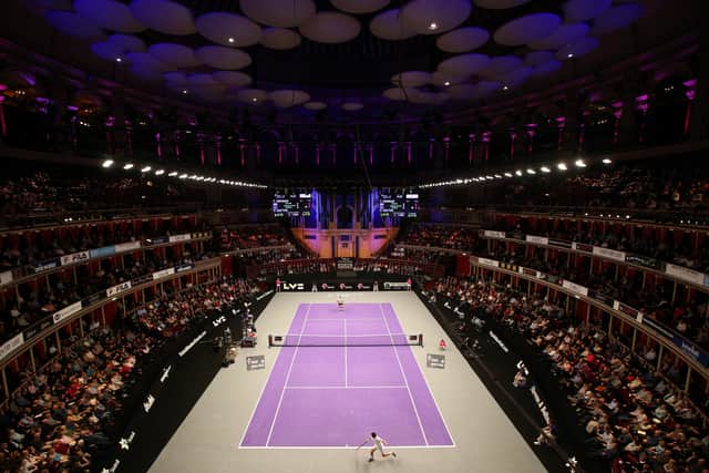 The Champions of Tennis event is held at the Royal Albert Hall