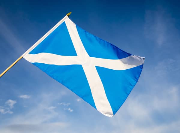 St Andrew’s death inspired the Scottish flag - the Saltire (image: Shutterstock)