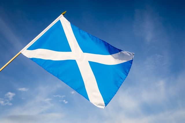 <p>St Andrew’s death inspired the Scottish flag - the Saltire (image: Shutterstock)</p>