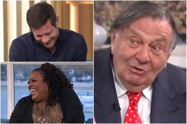 Barry Humphries had Dermot O’Leary and Alison Hammond in fits of laughter (Photos: ITV)