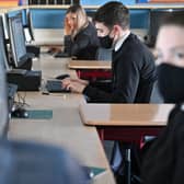 Pupils in Year 7 and above are being ‘strongly advised’ to wear masks amid rising cases of Omicron Covid variant (Photo: Jeff J Mitchell/Getty Images)