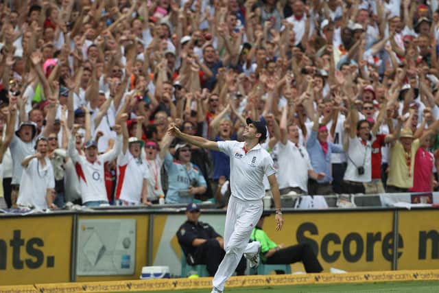 James Anderson during England’s 2010/11 series win
