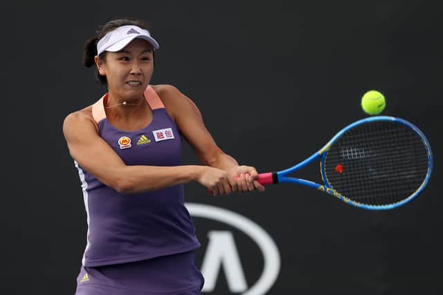 Peng Shuai in action at the 2020 Australian Open in Melbourne