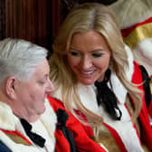 Michelle Mone  sitting with members of the House of Lords (Photo: Justin Tallis - WPA Pool/Getty Images)
