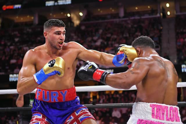 Tommy Fury fights Anthony Taylor in their Cruiserweight bout (Photo: Jason Miller/Getty Images)