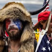 ‘QAnon Shaman’ Jacob Chansley attended the Capitol riots (Picture: Getty)