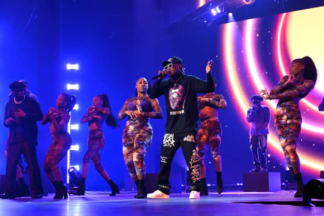 Dope performed with NSG on the night (Picture: Getty)