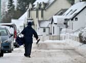 Storm Barra has already arrived in Scotland, with parts covered in snow and battling strong winds. (Credit: Getty)