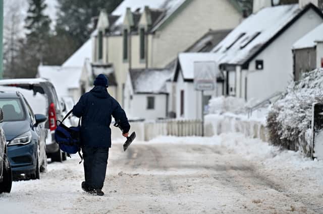 <p>Storm Barra has already arrived in Scotland, with parts covered in snow and battling strong winds. (Credit: Getty)</p>