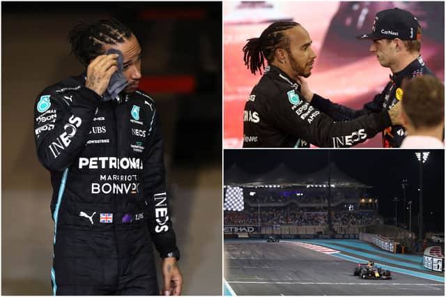 Lewis Hamilton lost the F1 world championship to Max Verstappen in a dramatic ending to the race (Photos: Getty)
