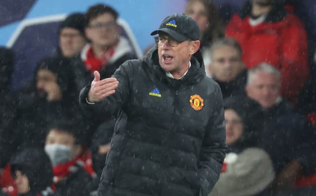Ralf Rangnick, Manager of Manchester United . (Photo by Clive Brunskill/Getty Images)