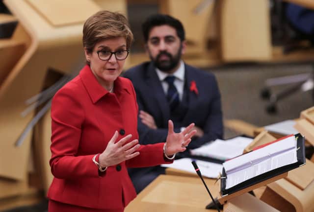 Scotland’s First Minister Nicola Sturgeon is set to update MSPs and the public on Covid this week (image: Getty Images)