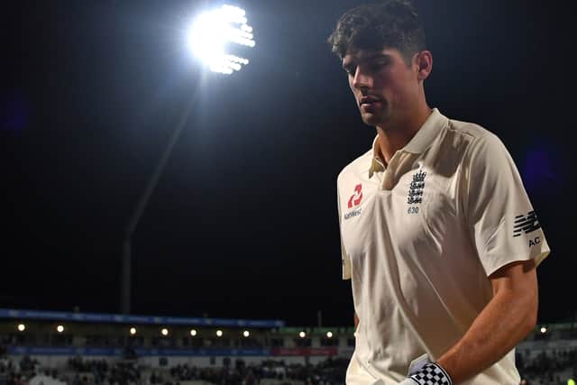 Alastair Cook scored a double century in England’s first every day/night test in 2017