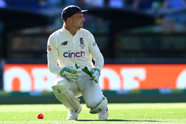 Jos Buttler of England. (Photo by Quinn Rooney/Getty Images)
