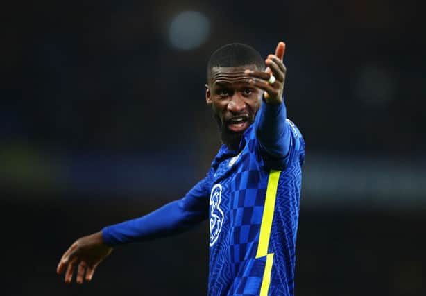 Antonio Rudiger of Chelsea. (Photo by Marc Atkins/Getty Images)