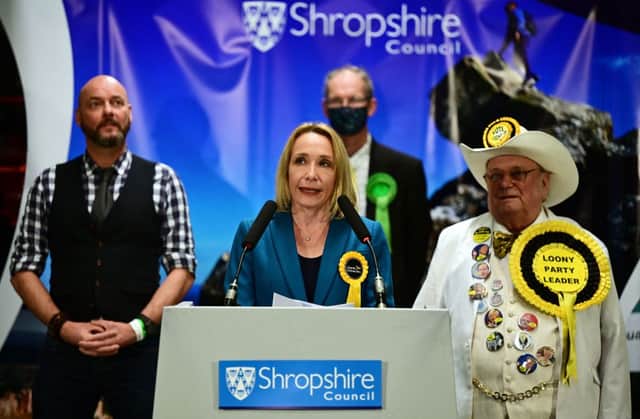 Liberal Democrat candidate Helen Morgan speaks after being elected as Member of Parliament for North Shropshire at the by-election count centre in Shrewsbury (Photo: PAUL ELLIS/AFP via Getty Images)