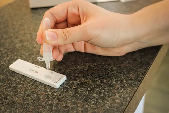 If you did a rapid lateral flow test at home or at a test site and the result was positive you need to self-isolate straight away and get a PCR test (Photo: Shutterstock)