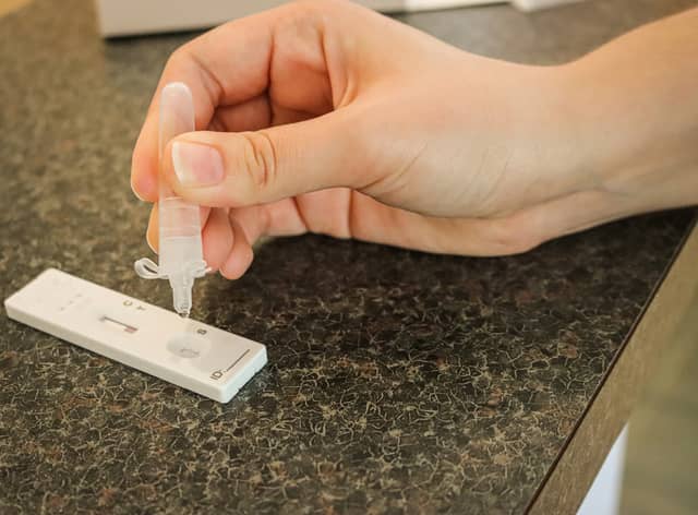 If you did a rapid lateral flow test at home or at a test site and the result was positive you need to self-isolate straight away (Photo: Shutterstock)