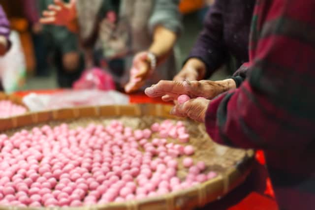 Tangyuan are glutinous rice balls that are traditionally eaten during the winter solstice in China (Photo: Shutterstock)