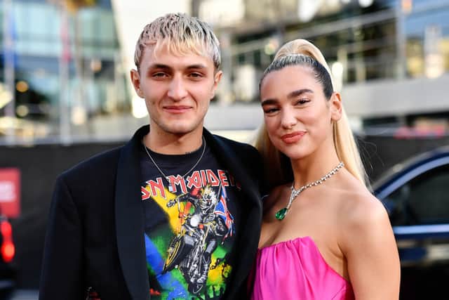 Dua Lipa previously dated model Anwar Hadid until the pair broke things off in 2021 (Photo: Emma McIntyre/Getty Images for dcp)
