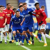 Action from last Boxing Day[s 2-2 draw between Leicester City and Manchester United at The Kingpower Stadium  