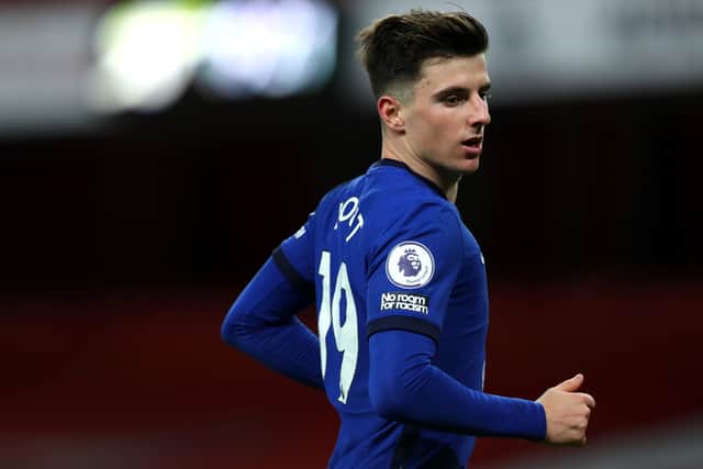 Mason Mount of Chelsea FC during the Premier League match between Arsenal and Chelsea at Emirates Stadium on December 26, 2020