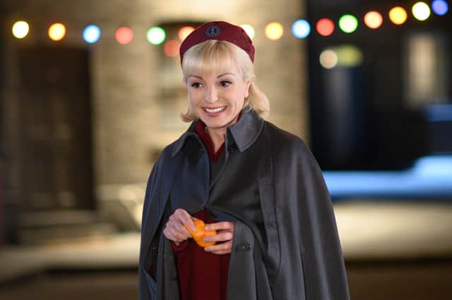 Helen George as Nurse Trixie Franklin in the Call the Midwife 2021 Christmas Special (Credit: BBC/Neal Street Productions)