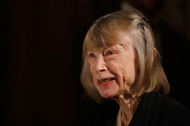 <p>Writer Joan Didion has died at the age of 87. (Credit: Getty)</p>