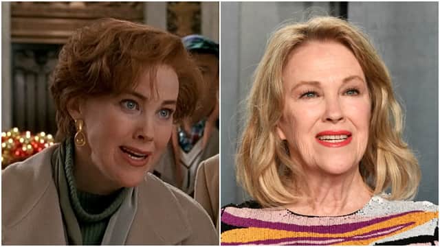 Left: Catherine O’Hara in Home Alone 2 (Credit: Disney) / Right: Catherine O’Hara in 2020 (Credit: Frazer Harrison/Getty Images)