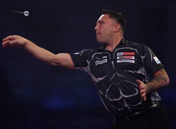 <p>Defending champion Gerwyn Price takes on Belgium’s Kim Huybrechts in the Third Round after winning his opening match against Richie Edhouse</p>