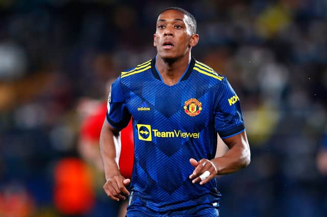  Anthony Martial of Manchester United looks on during the UEFA Champions League group F match between Villarreal CF and Manchester United at Estadio de la Ceramica on November 23, 2021