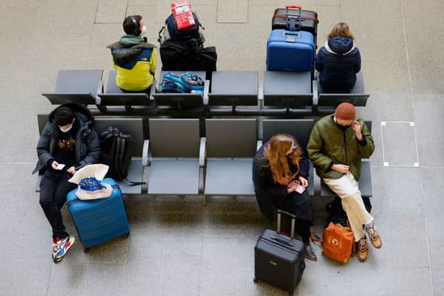 <p>Passengers have been held up at train stations across the UK since the Omicron variant became the dominant strain and Covid restrictions were reintroduced (Picture: Getty)</p>