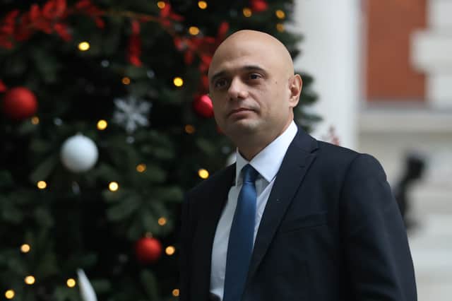 <p>Health Secretary Sajid Javid has confirmed that no new Covid restrictions will be announced in England before New Year.  (Credit: Getty)</p>