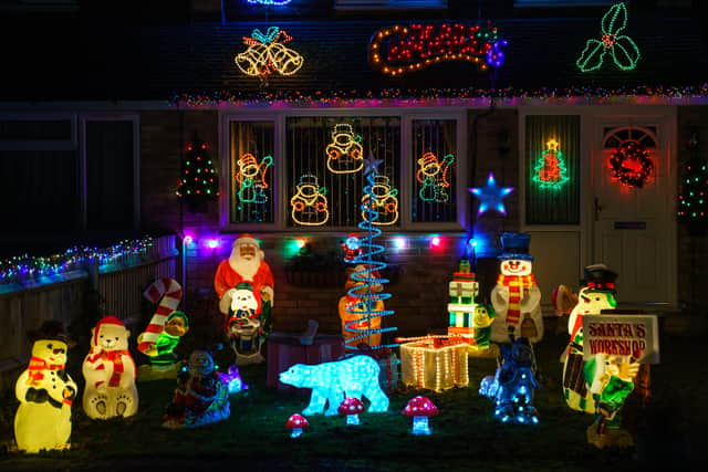 After 2020’s Covid-affected Christmas, some Brits kept their Christmas lights up (image: Shutterstock)