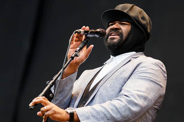 <p>Gregory Porter performing on Day 2 of the V Festival at Hylands Park (Photo : Tristan Fewings/Getty Images)</p>