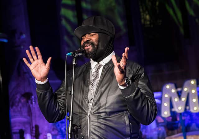 Gregory Porter singing for Magic FM in aid of Macmillan Cancer Support (Photo: John Phillips/Getty Images)