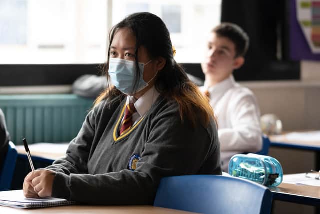 The news that masks would have to be worn in schools in England has had a mixed reaction (image: Getty Images)