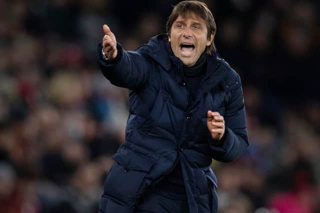 ottenham Hotspur Manager Antonio Conte during the Premier League match between Southampton and Tottenham Hotspur at St Mary's Stadium on December 28, 2021