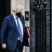 Boris Johnson leaves number 10, Downing Street ahead of the weekly PMQ session in the House of Commons on January 05 (image: Getty Images)