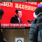North Korea launched a missile into the seat in its first missile launch since October. (Credit: Getty)