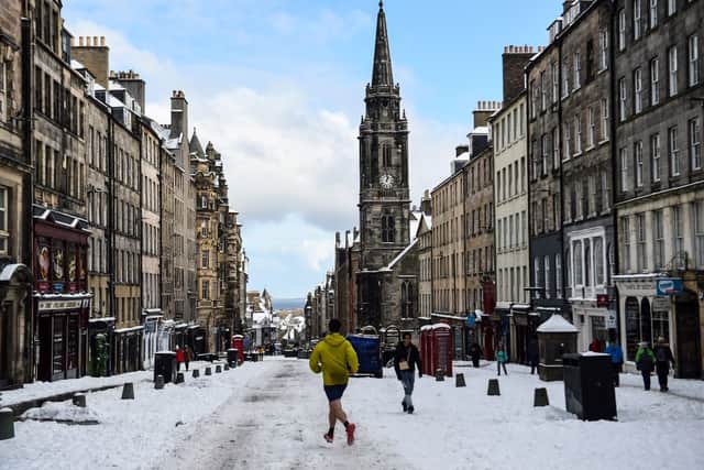 At the end of 2020, Edinburgh experienced thundersnow (Photo: ANDY BUCHANAN/AFP via Getty Images)