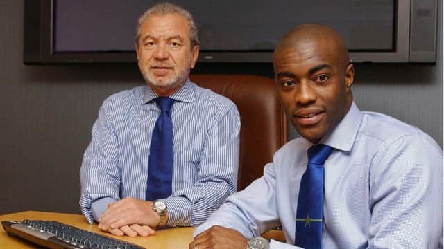 Campbell with Lord Sugar in 2005 (Picture: BBC)